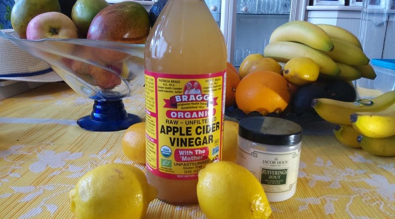 Apel azijn citroen en bicarbonaat